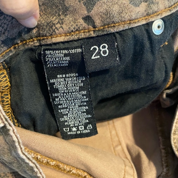 David Kahn Animal Print Skinny Jeans 28 - Picture 7 of 7